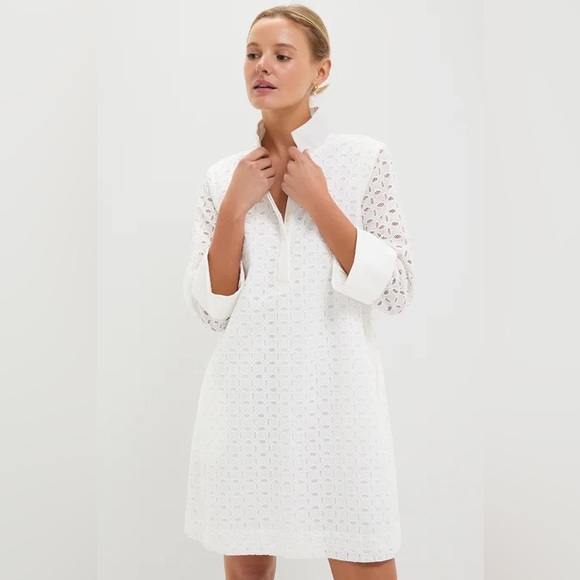 Tuckernuck Dresses & Skirts - Small Tuckernuck White Eyelet Megan Dress